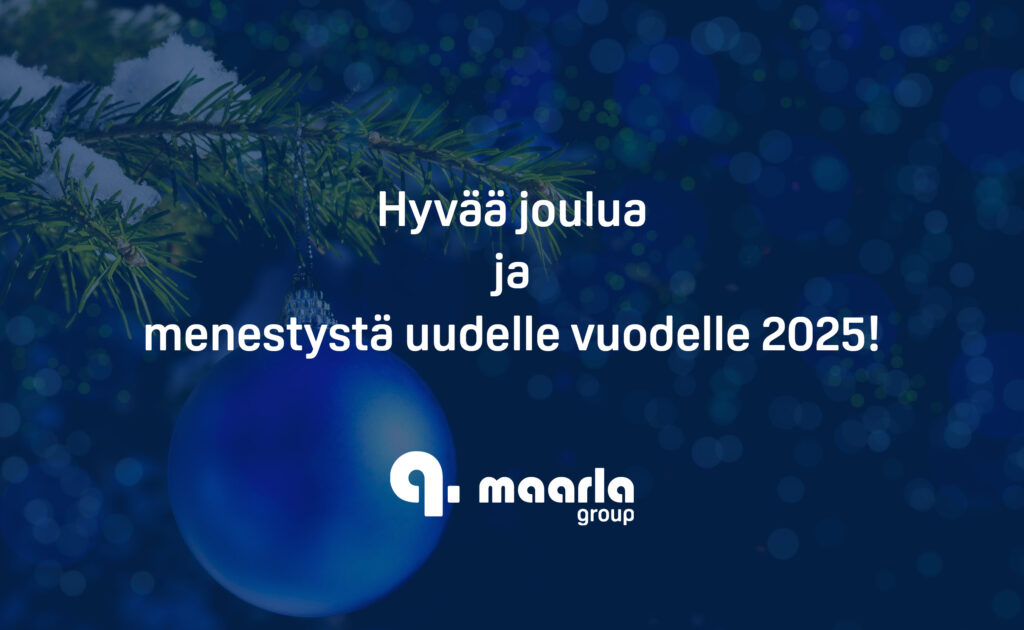 Kiitämme kuluneesta vuodesta ja toivotamme kaikille hyvää joulua!